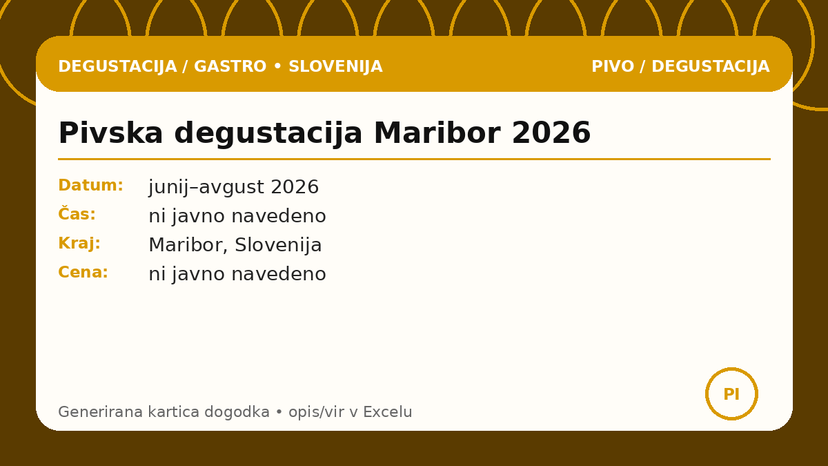 Пивная дегустация Марибор 2026