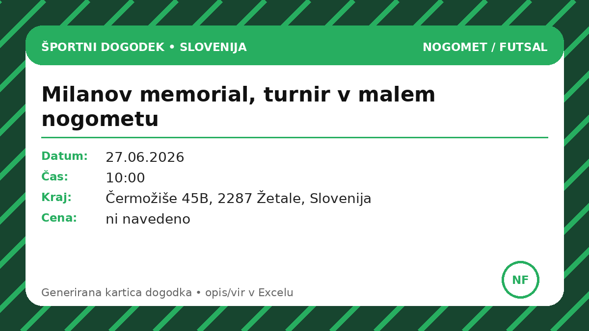 Мемориал Милана, турнир по мини-футболу