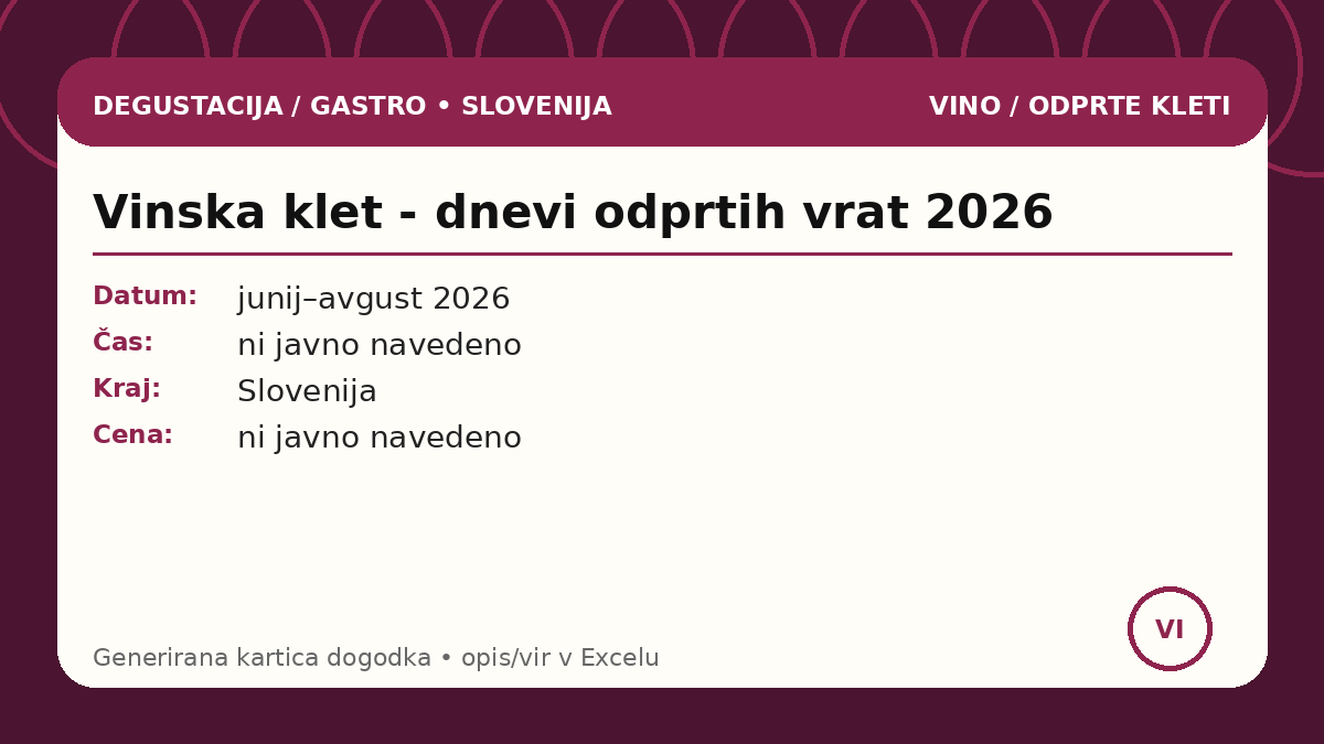 Винный погреб - дни открытых дверей 2026