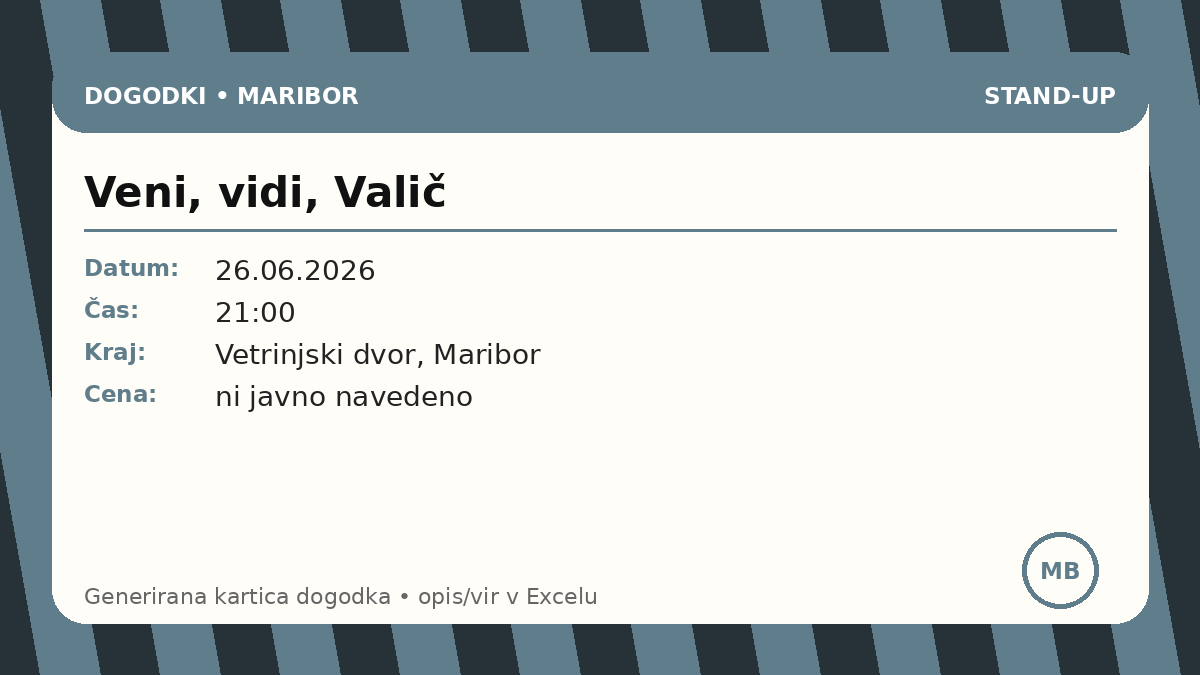 Вени, види, Валич