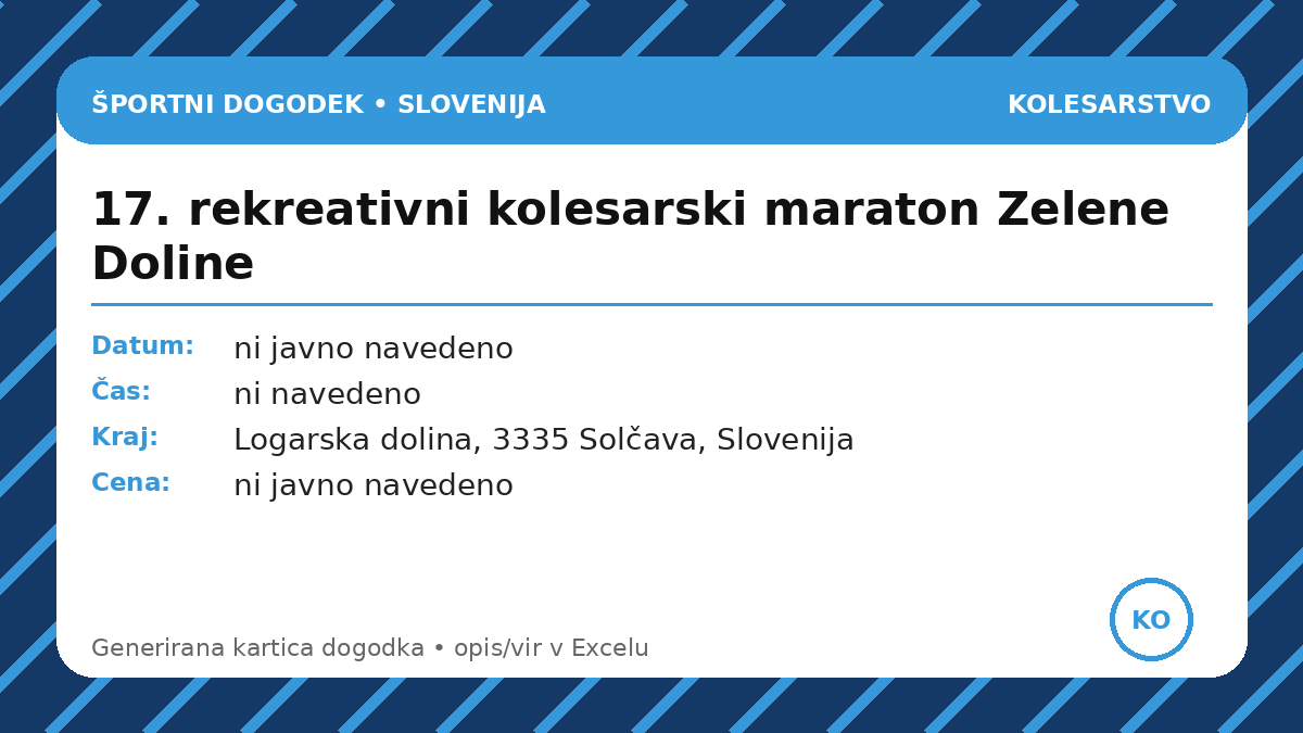 17-й рекреационный веломарафон Зеленой Долины