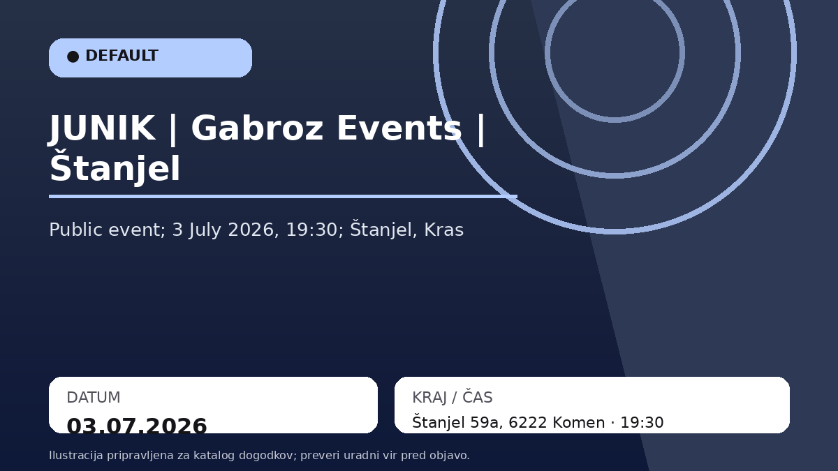 JUNIK | Gabroz Events | Штаньель